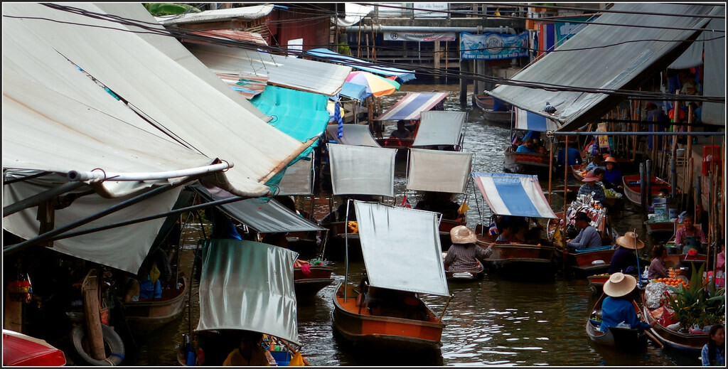 Marché flottant de Damnoen Saduak