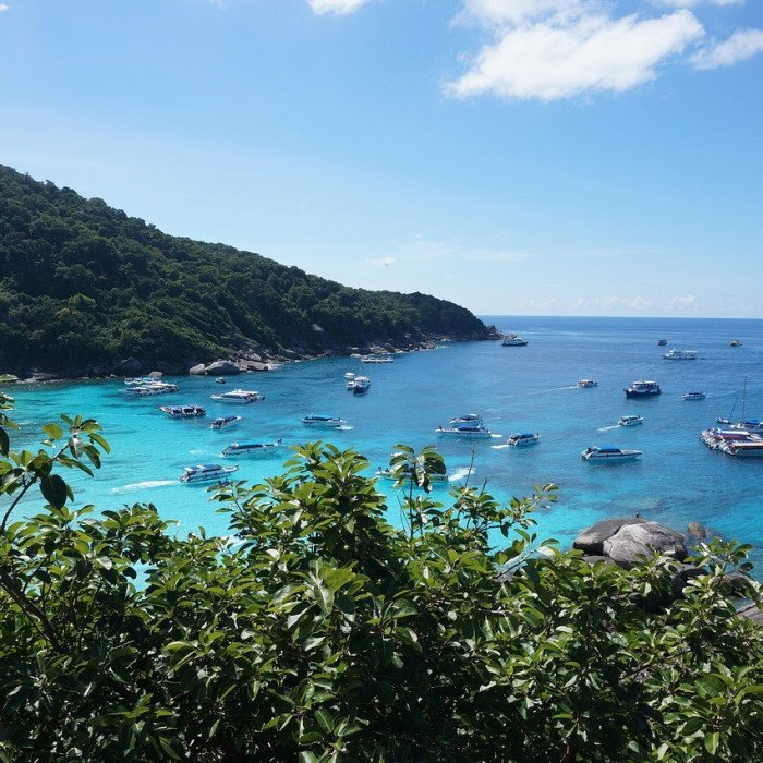 Vue sur les îles Similan