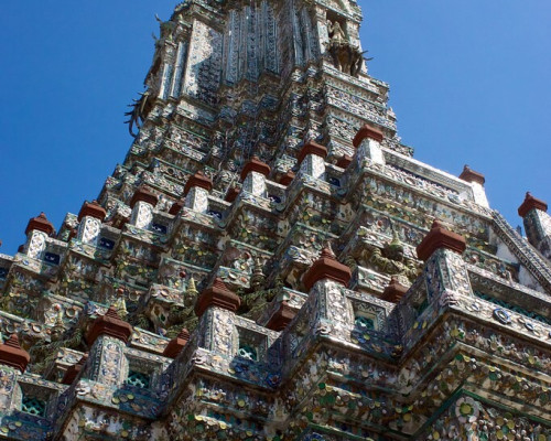 Wat Arun, temple vue d'en bas